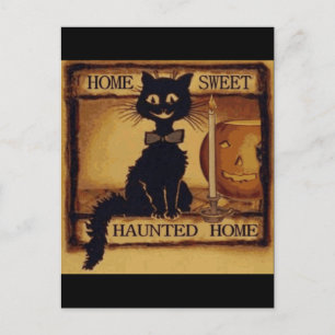 Home Sweet Haunted Home Postcard