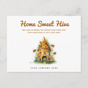 Home Sweet Hive Real Estate Farming Postcard