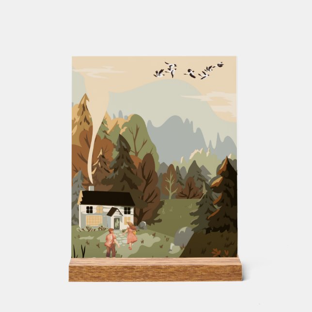 home sweet home acrylic sign (Front)