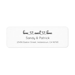 Home Sweet Home Address Labels, Housewarming Label