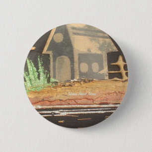 Home Sweet Home Art Print 6 Cm Round Badge