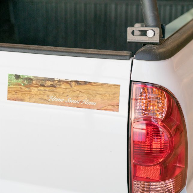 Home Sweet Home Art Print Bumper Sticker (On Truck)