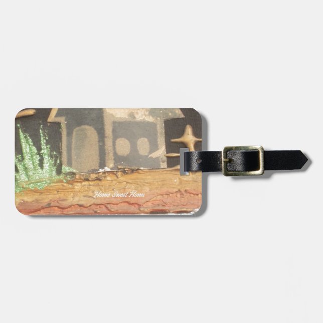 Home Sweet Home Art Print Luggage Tag (Front Horizontal)