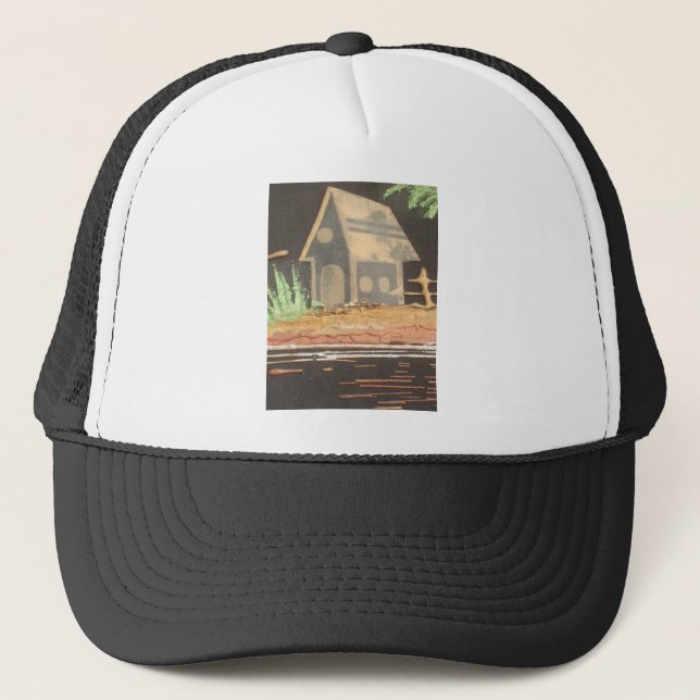 Home Sweet Home Art Print Trucker Hat (Front)
