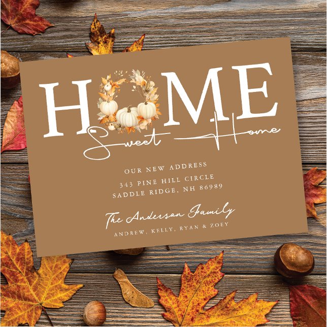 Home Sweet Home Autumn Moving Announcement (Creator Uploaded)