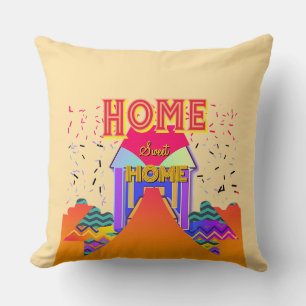 Home Sweet Home Beige Cushion