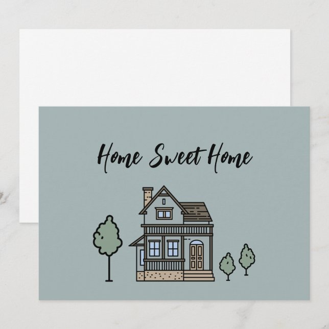 Home Sweet Home Business  Thank You Card (Front/Back)