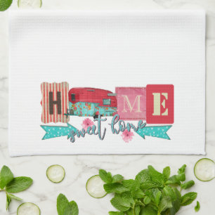 Home Sweet Home Camper Girly Fun Gypsy Tea Towel