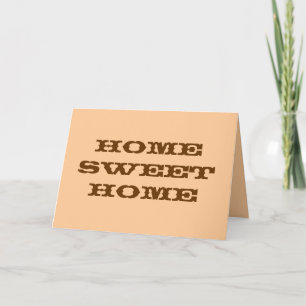 Home Sweet Home Card