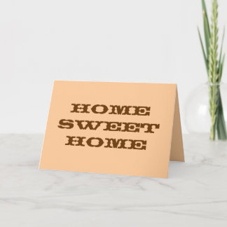 Home Sweet Home Card