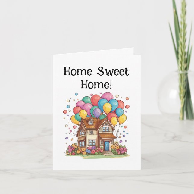 Home Sweet Home Celebration Note Card (Front)