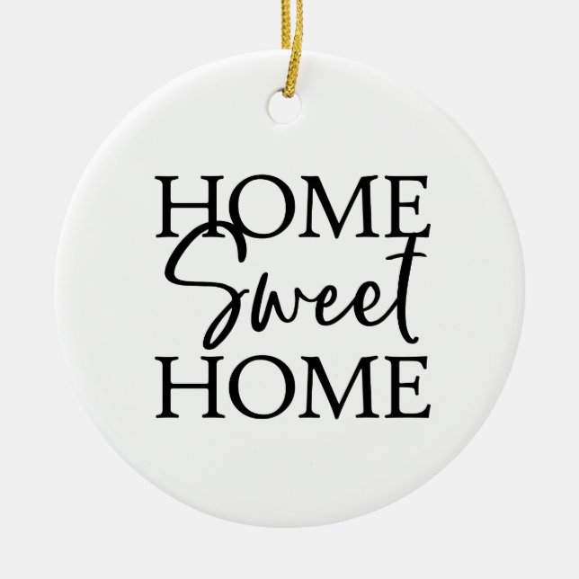 Home Sweet Home Ceramic Tree Decoration (Front)