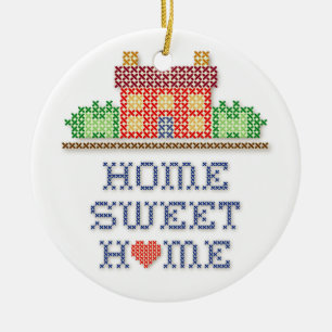 Home Sweet Home Ceramic Tree Decoration