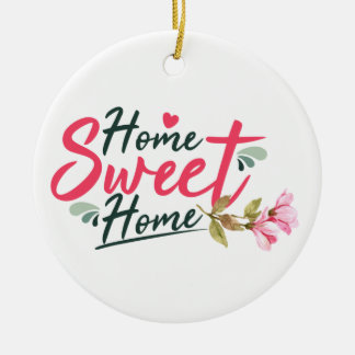 HOME SWEET HOME CERAMIC TREE DECORATION
