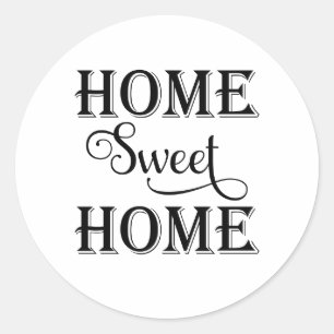 Home Sweet Home Classic Round Sticker