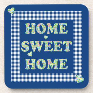 Home Sweet Home Coasters Blue Mix'n'Match Patterns
