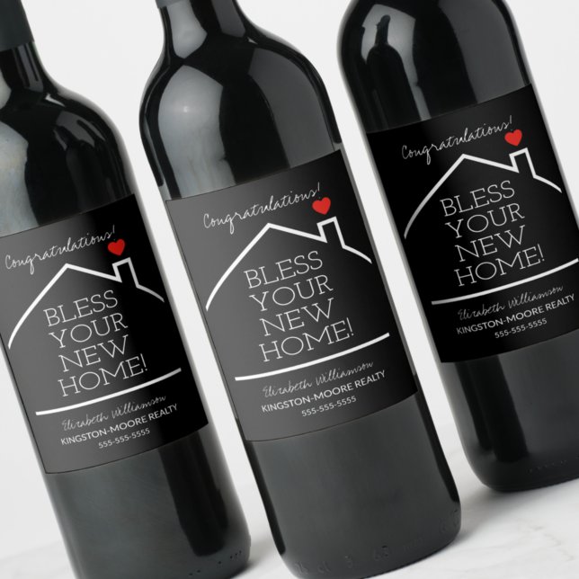 Home Sweet Home Congratulations Thank You Wine Label (Creator Uploaded)