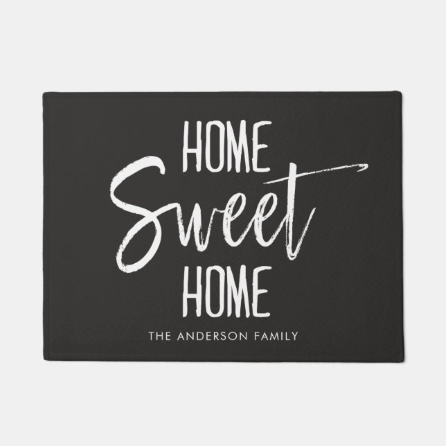Home Sweet Home | Custom Family Name Doormat (Front)