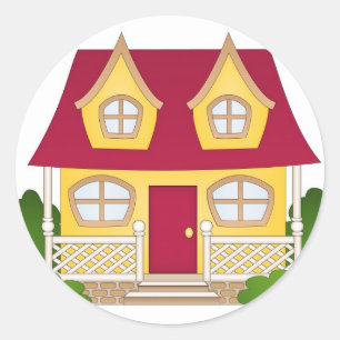 Home Sweet Home - Daytime Classic Round Sticker