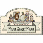 "Home Sweet Home" - Decorative Door Sign Photo Sculpture Decoration<br><div class="desc">"Home Sweet Home" Decorative door or room sign. Design by Jean Hall</div>