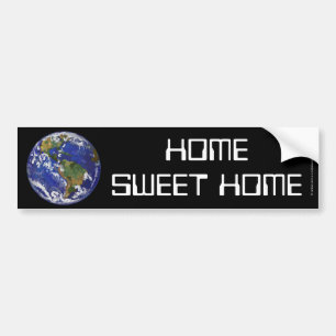 Home Sweet Home Earth Art Bumper Sticker