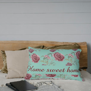 Home sweet home Elegant Floral Classy Decorative Cushion