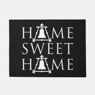 Home Sweet Home Fleur Design - Black & White - Doormat