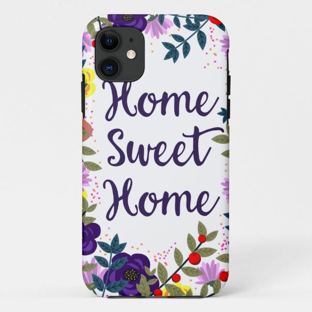 Home Sweet Home Floral Reef Case-Mate iPhone Case (Back)