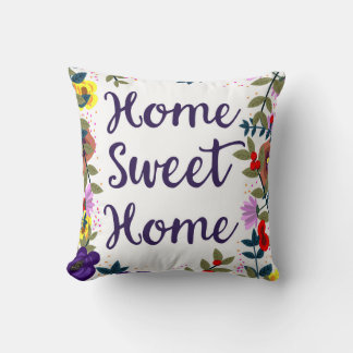Home Sweet Home Floral Reef Cushion
