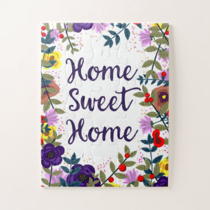 Home Sweet Home Floral Reef Jigsaw Puzzle