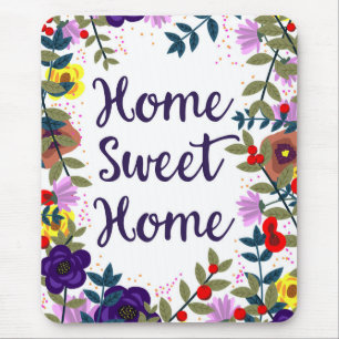 Home Sweet Home Floral Reef Mouse Mat
