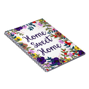 Home Sweet Home Floral Reef Notebook