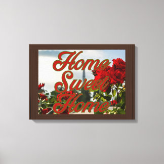 Home Sweet Home Floral Wall Art