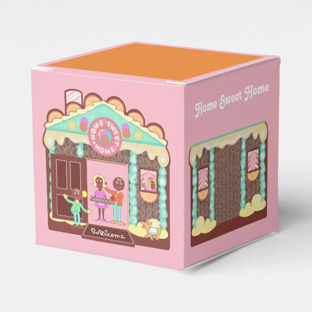 Home Sweet Home gift box/ dollhouse Favour Box (Front Side)