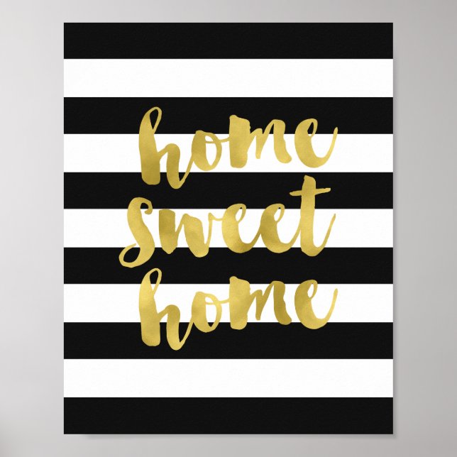 Home Sweet Home Gold | Art Print (Front)
