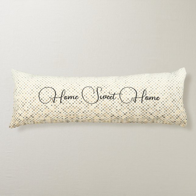 Home Sweet Home Gold Ombre Speckled Body Cushion (Front)