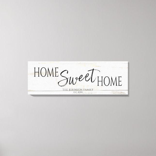Home Sweet Home Housewarming  Canvas Print (Front)
