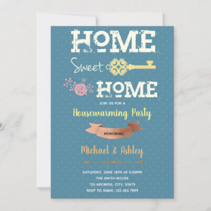 Home sweet home housewarming Invitation