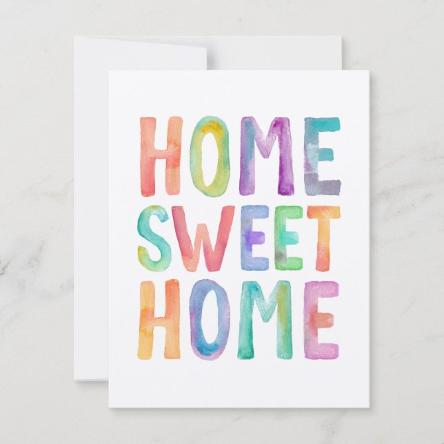HOME SWEET HOME | HOUSEWARMING PARTY INVITATION (Front)