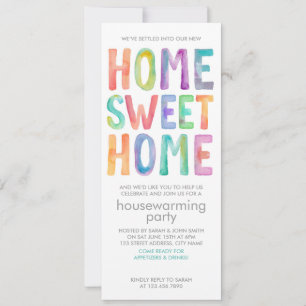 HOME SWEET HOME   HOUSEWARMING PARTY INVITATION