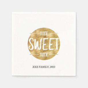 home sweet home , housewarming party napkin