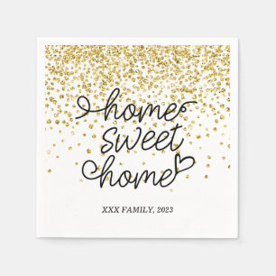 home sweet home , housewarming party napkin