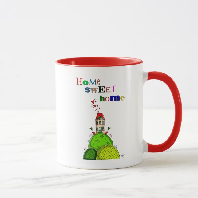 Home Sweet Home Illustration Mug (Right)