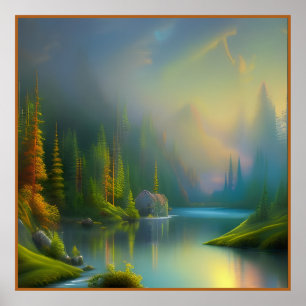 Home Sweet Home in the woods  Poster