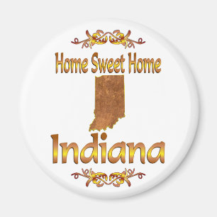 Home Sweet Home Indiana Magnet