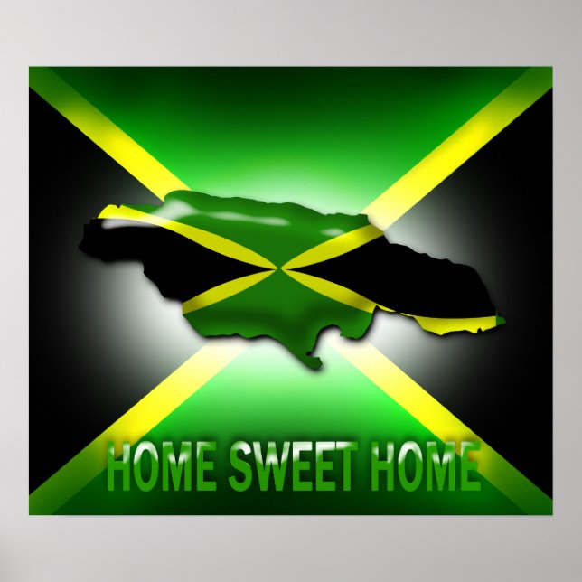 Home Sweet Home Jamaica Large Poster  Print (Front)