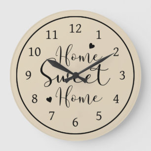 Home Sweet Home Large Clock
