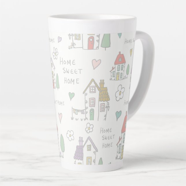 Home sweet home  latte mug (Right Angle)