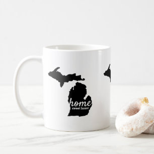 Home Sweet Home Michigan Silhouette Coffee Mug