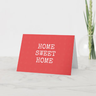 Home sweet home minimal design card
